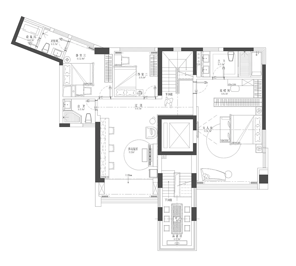 艺鸿实景 | 248㎡简约复式，森林之境！(图26)