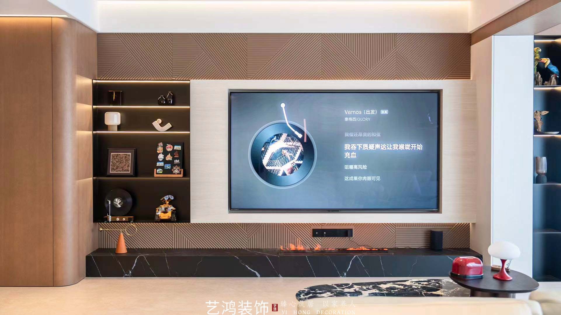 200㎡做出300㎡的尺度感丨意式极简江景大平层(图4)