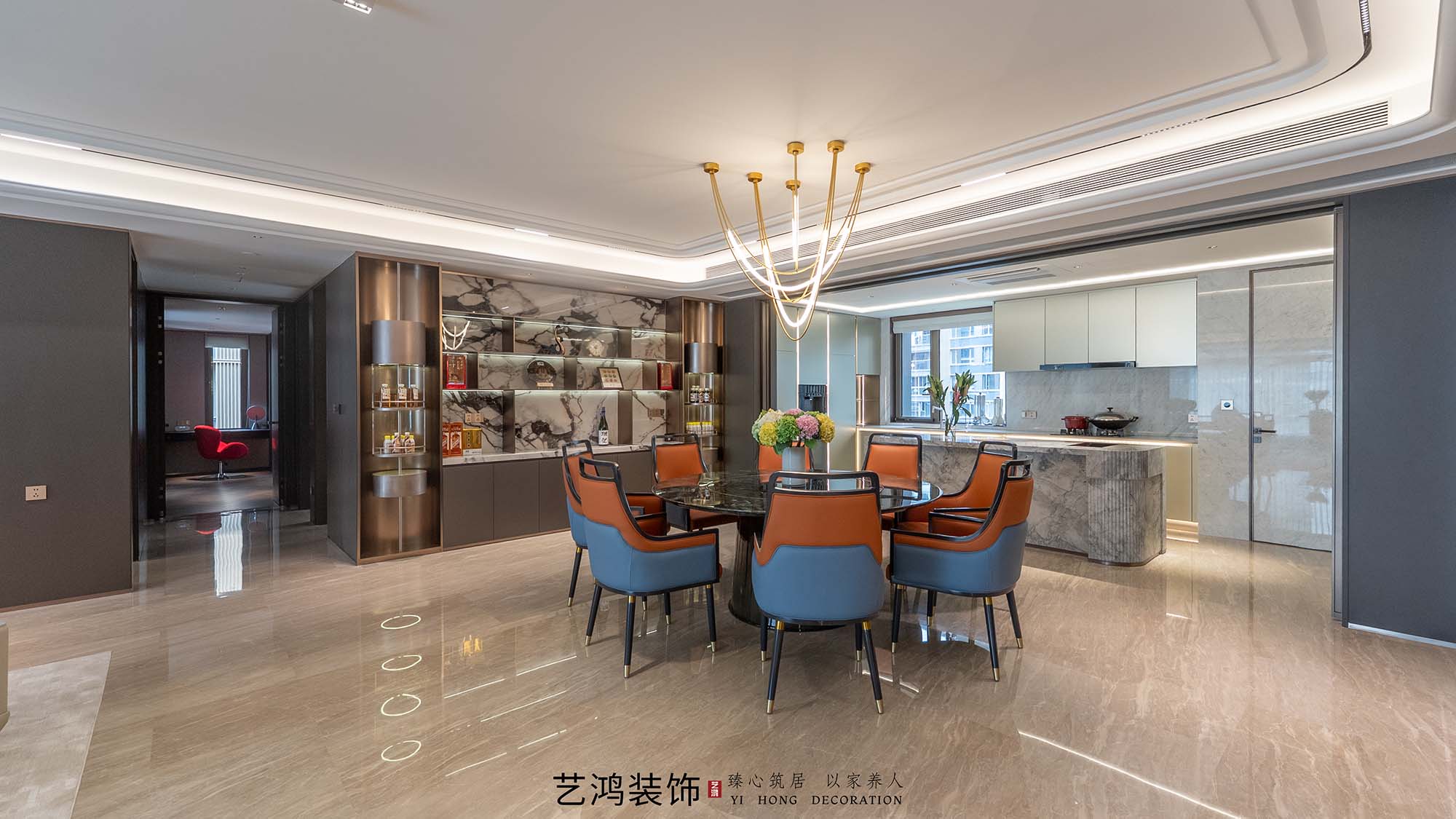 艺鸿案例丨保利天瑞268㎡精装改造，95%还原度的全案落地(图64)