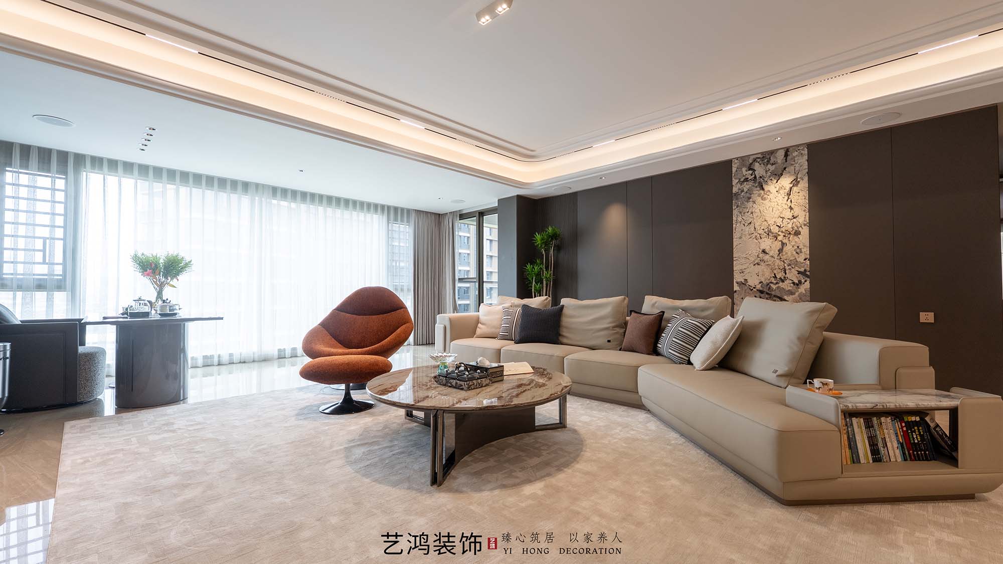 艺鸿案例丨保利天瑞268㎡精装改造，95%还原度的全案落地(图57)
